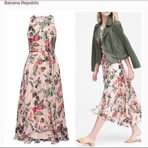 Floral print banana republic dress